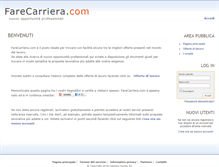 Tablet Screenshot of farecarriera.com